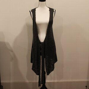Favlux Fashion Sweater Material Sleeveless Cardigan Size M